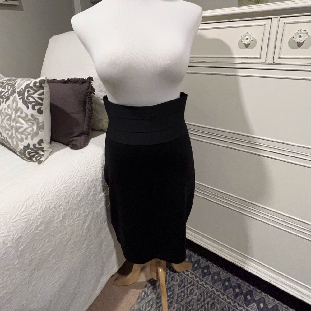 Max Studio Elastic High Waisted Skirt